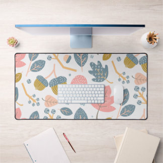 Modern Autumn Leaves Desk Mat