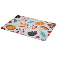 Modern Autumn Pumpkin Leaf Pattern