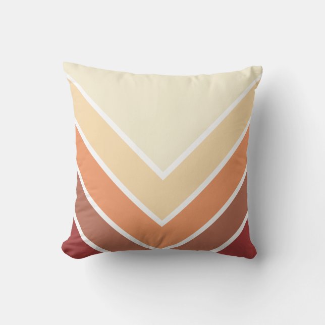 Modern Autumn Spice Arrows Cushion (Front)