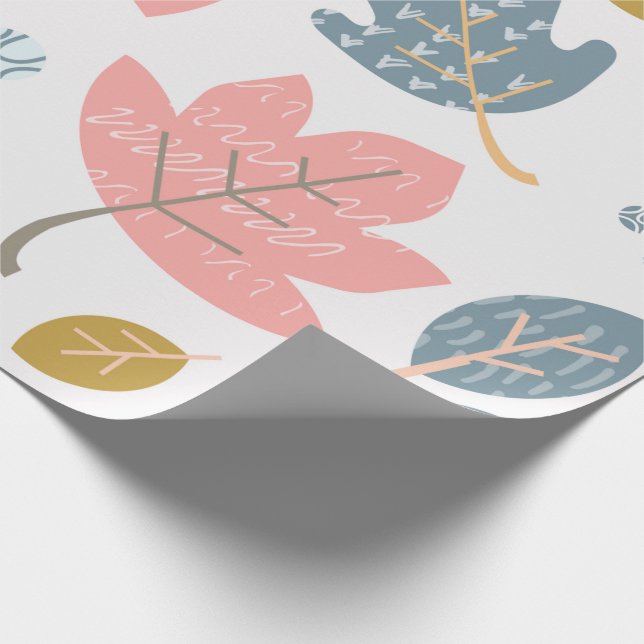 Modern Autumn Wrapping Paper (Corner)