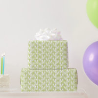Modern avocado green white custom monogram