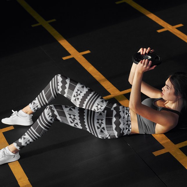 Modern Aztec Art Leggings (Creator Uploaded)