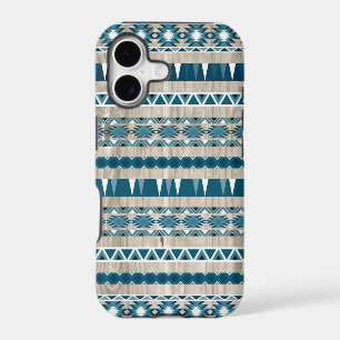 Modern Aztec Pattern on Wood