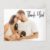 Modern Baby Boy Shower Thank you Custom photos