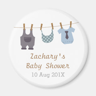 Modern Baby Clothes Baby Boy Shower Party Favours Magnet