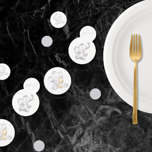 Modern Baby Elephant Unisex Baby Shower Confetti