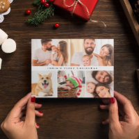 Modern Baby First Christmas Custom Photo collage