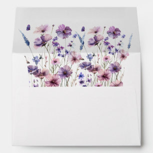 modern baby in bloom wildflower baby shower  envelope