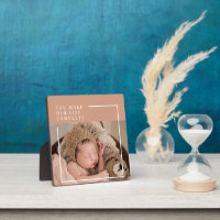 Modern Baby Photo | You Make My Life Complete Gift