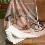 Modern Baby Photo | You Make My Life Complete Gift Sherpa Blanket<br><div class="desc">Modern Baby Photo | You Make My Life Complete Gift</div>