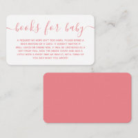 Modern Baby Shower Book Request