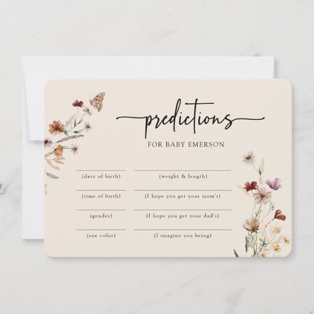 Modern Baby Shower Game Invitation (Front)