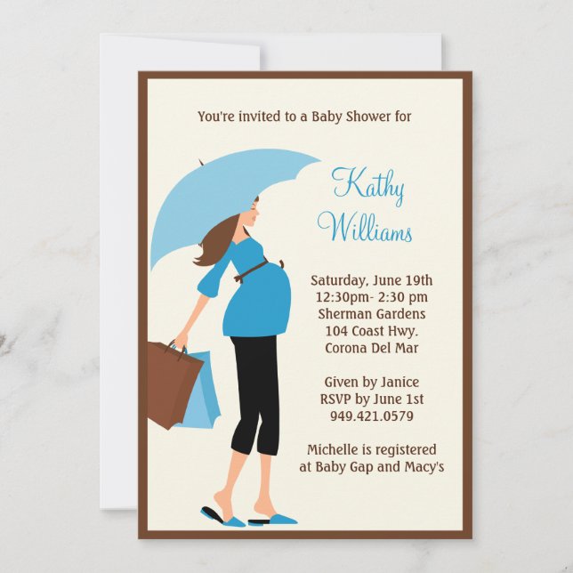 Modern Baby Shower Invitation (Front)