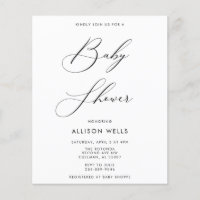 Modern Baby Shower Invitation
