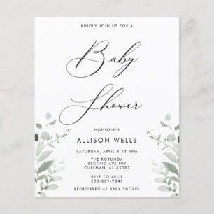 Modern Baby Shower Invitation Flyer