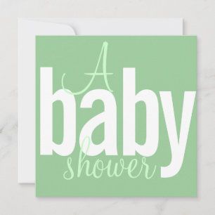 Modern Baby Shower Invitations