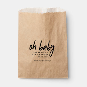 Modern Baby Shower   Oh Baby Favour Bag