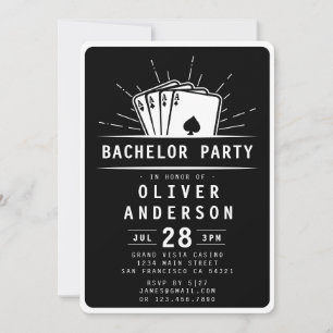 Modern Bachelor Party Poker Playing Card Casino