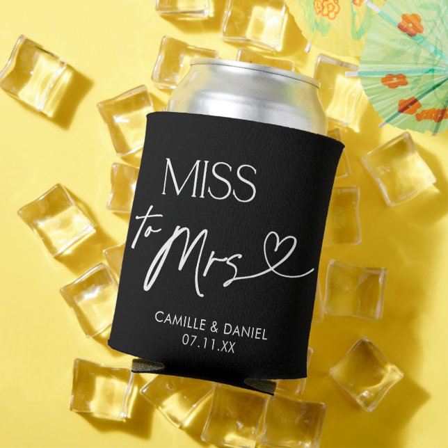 Modern Bachelorette Seltzer Miss To Mrs Can Cooler (In Situ Summer)