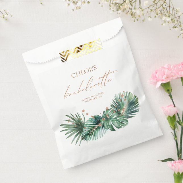 Modern Bachelorette Tropical & Diamond  Favour Bag (Sealed)