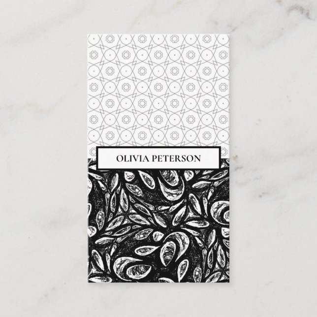 Modern Background Business Card Editable Template  (Front)
