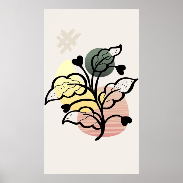 Modern background design  poster (Front)