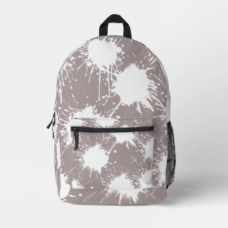 Modern Backpack – Ash Grey & White