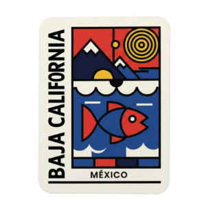 Modern Baja California Magnet