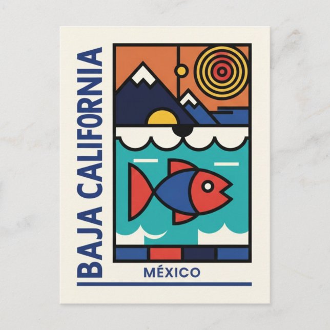 Modern Baja California Postcard (Front)