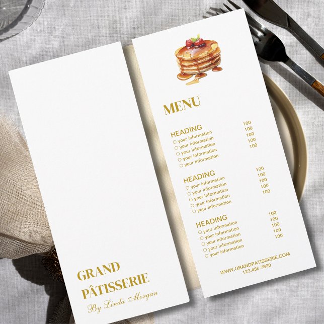 Modern Bakery Cafe Menu & Price List Card (Creator Uploaded)