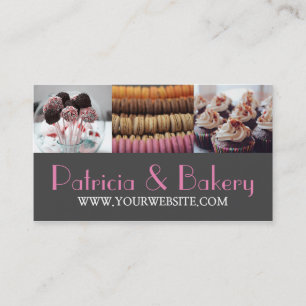 Modern Bakery Catering Sweets Shop Business Card