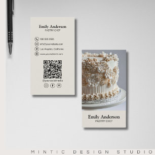 Modern Bakery Chef Business Card