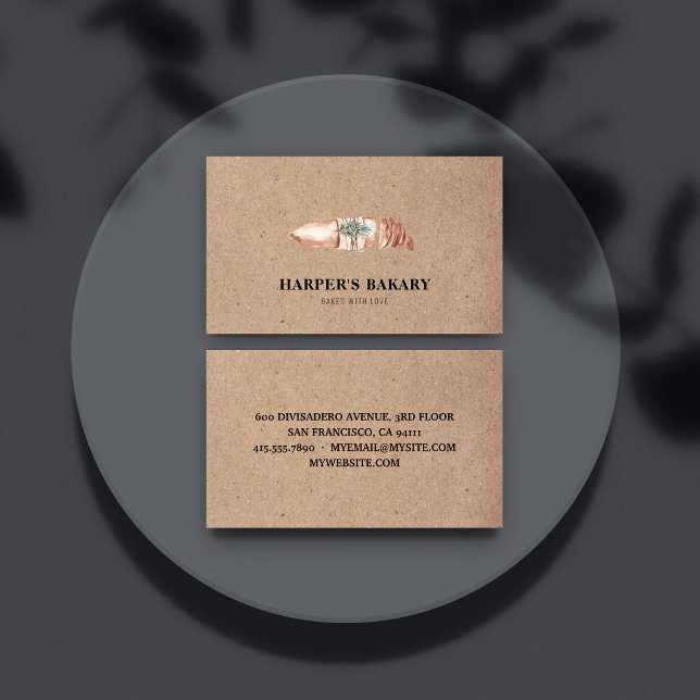 Modern Bakery Professional Logo Business Card (Creator Uploaded)