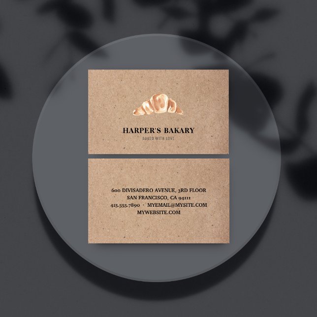 Modern Bakery Professional Logo Business Card (Creator Uploaded)