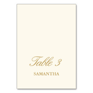 Modern Ballroom Vintage Ivory Wedding Place Card