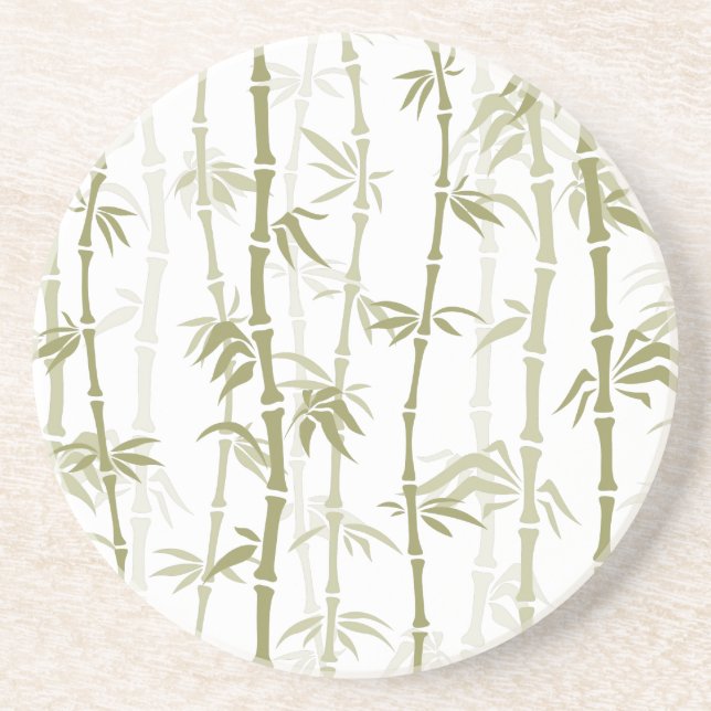 Modern Bamboo Trees Coaster (Front)