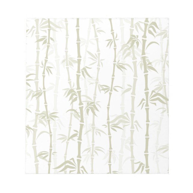 Modern Bamboo Trees Notepad (Front)