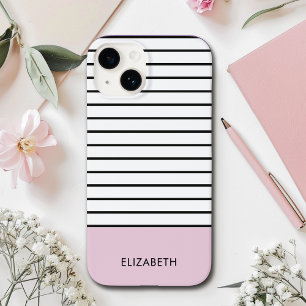 Modern band   Minimalist Pastel Pink Case-Mate iPhone 14 Case