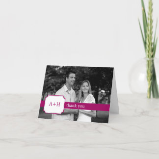 Modern Band Thank You Cards (Fuchsia)