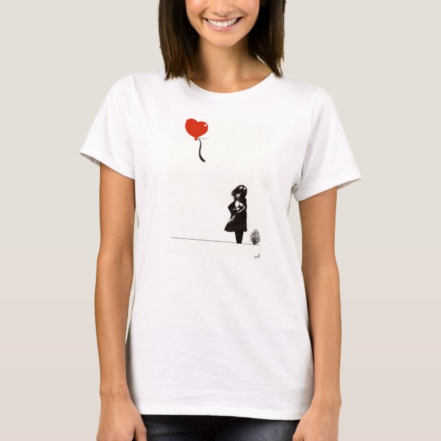 Modern Bansky Girl T-Shirt (Front)