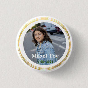Modern Bar Mitzvah f 13th Birthday Celebration  3 Cm Round Badge