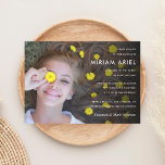 Modern Bar Mitzvah or Bat Mitzvah Photo Invitation<br><div class="desc">Gender neutral Bar Mitzvah and Bat Mitzvah invitation with photo feature.  Choose a colour for the backer or add more photos.</div>