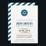 MODERN BAR MITZVAH party INVITE cool dark blue<br><div class="desc">by kat massard >>> kat@simplysweetPAPERIE.com <<< A trendy invitation design for your child's BAR MITZVAH Setup as a template it is simple for you to add your own details, or hit the customise button and you can add or change text, fonts, sizes etc TIP :: 1. To change/move graphics /...</div>