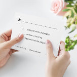 Modern Bar or Bat Mitzvah RSVP Card with Meals<br><div class="desc">Customize all of the colors or add a photo to the back to match the invitation.</div>