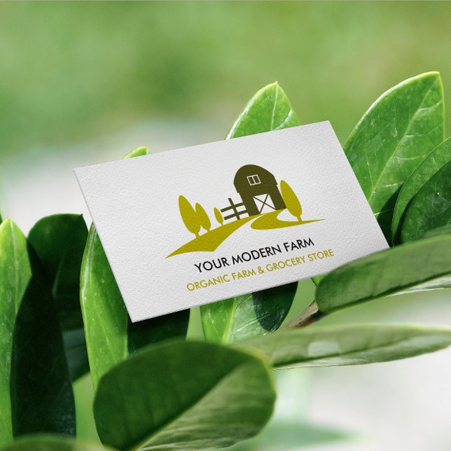 MODERN BARN EDITABLE COLOR FARMING  BUSINESS CARD (Creator Uploaded)