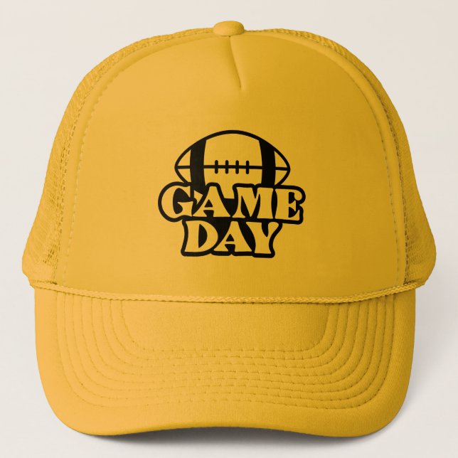 Modern Baseball Team Football Mum Mascot  Trucker Hat (Front)