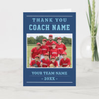 Modern Baseball Team Photo Coach