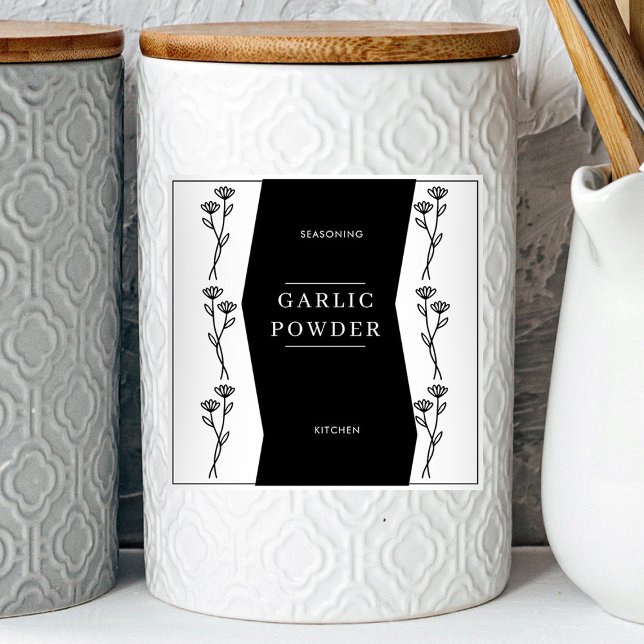 Modern Basic Minimal Kitchen Pantry Jar Labels (Creator Uploaded)