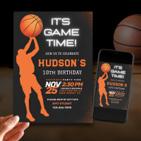 Modern Basketball Birthday Kids Sports Party