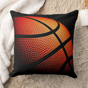 Modern Basketball Sport Ball Skin Texture Pattern Cushion
